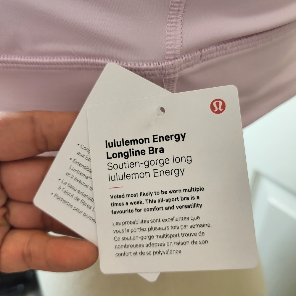 Lululemon Energy Longline Bra Size 12 B-D Cup W2EB9S -Brand New! - Picture 8 of 10
